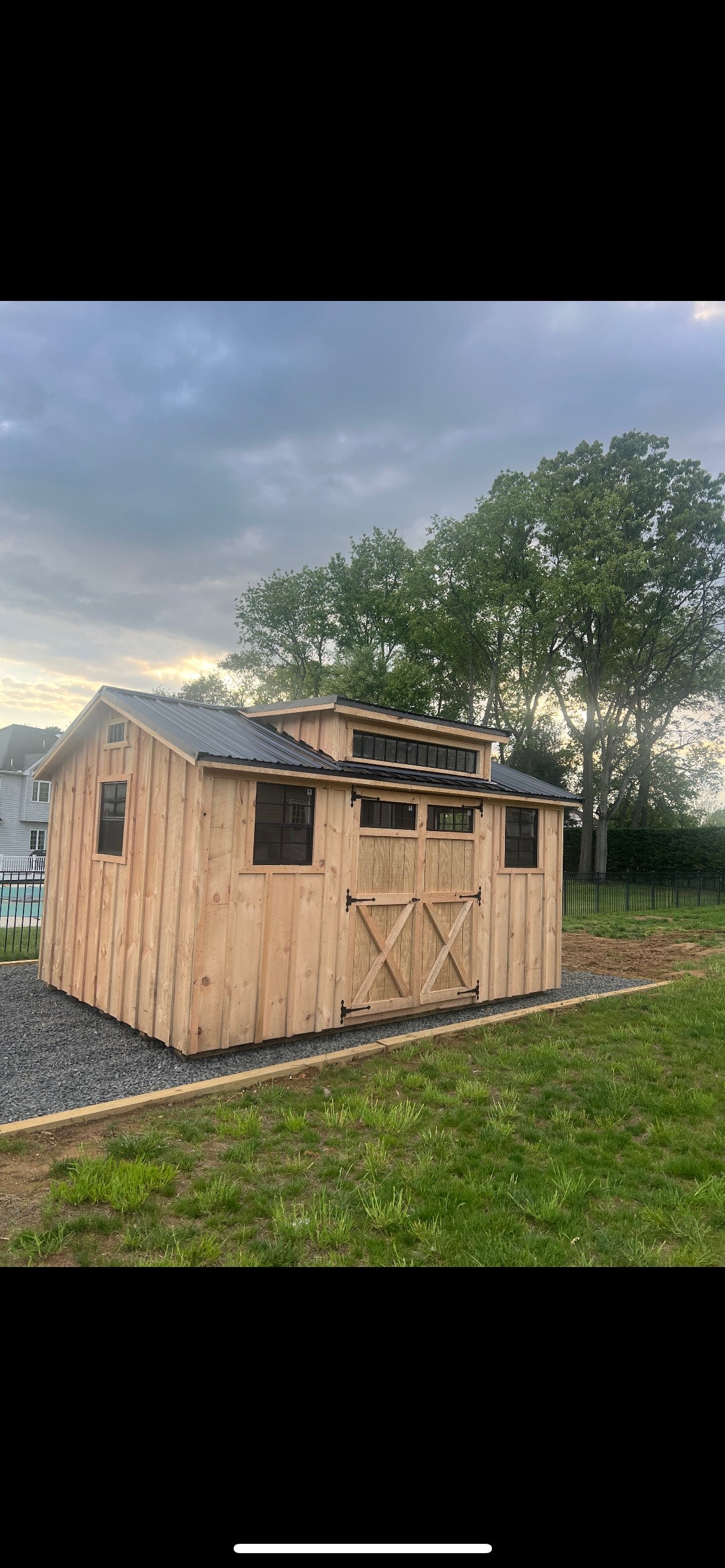 Outdoor Shed Large 10x22-30ft